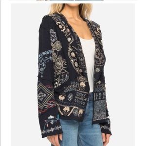 Johnny Was - Spleo Patchwork Hoodie Cardigan